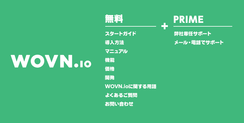 WOVNのサポート